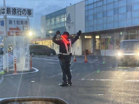 車両誘導の様子1